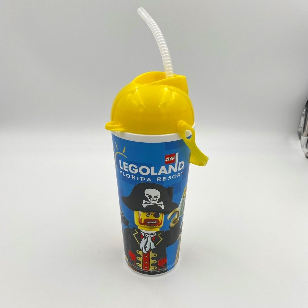 Legoland Florida Resort Refillable Souvenir Cup with Straw Lego Movie Pirate